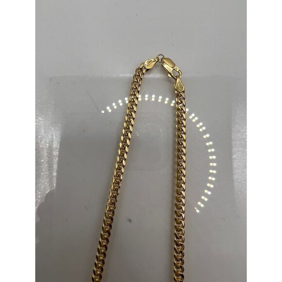 14k Solid Gold Miami Cuban Link 20 inch Chain - Picture 9 of 12
